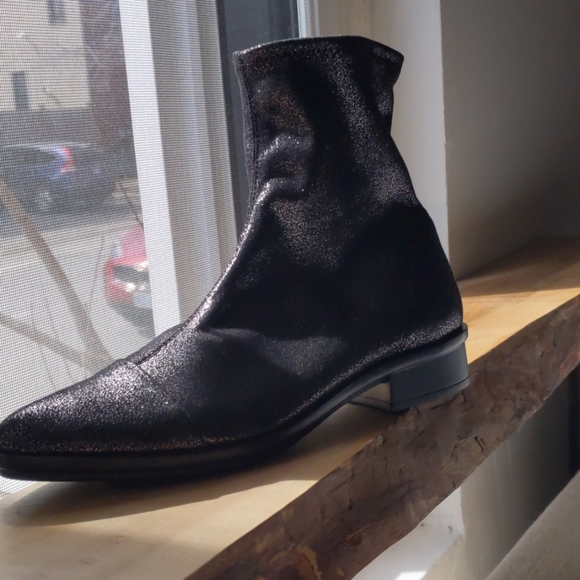 BRAND NEW| RapisardixRon White Gunmetal Boots - Picture 2 of 6